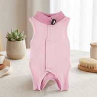 Recovery Suit, Modal Neuter Suit with Fasteners, Anti-Licking Post Surgery Clothes, Elastic Neck Strap Recovery Suit for Pets