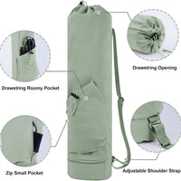 Yoga Mat Carrier Bag with Water Bottle Holder
