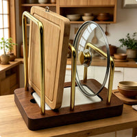 Pot Lid Rack Space Saving Pot Lid Organizer Long-Lasting