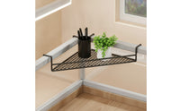 Desk Storage Rack with Hooks Metal Hanging Desk Rack Wire for Office Workers