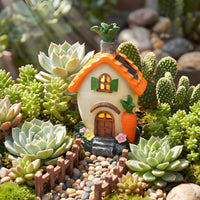 Carrot House Figurine Creative Design Solar Light House Radiance in the Dark