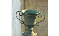 Urn Planter Rustic Design Metal Urn Planter Iron Construction