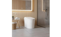 Water Saving Smart Toilet Heated Seat Intelligent Toilet Auto Flush Self-Cleaning Nozzle for People with Disabilities, Apartments
