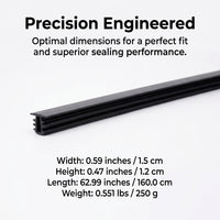 Car Door Seal Automotive Rubber Seal Strip, Heavy Duty Vehicle Weatherstrip, Sou #variant:Central Control (1.6m)