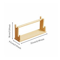 Solid Wood Tiered Bracelet Display Rack 2 Tier Wooden Jewelry Stand Multi-Purpose Desk Jewelry Organizer Tangle Tangle-Resistant for Vanity, Dresser