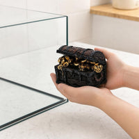 Aquarium Treasure Chest Diver Aerating Ornament Fish Tank Decoration