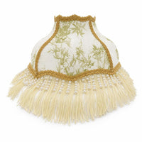 Lampshade with Fringe Romantic Lampshade with Tassels Printed for Reading Corner