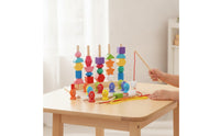 Safe Wooden Sorting Toy with Fishing Game Early Learning Geometric Shape Stacker with Fishing Rod Preschool Matching Game Child-Led for Playroom