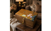 Wooden Jewelry Box with Drawers Traditional Jewelry Box with Drawers Vintage for Women, Collectors, Dresser, Vanity, Bedside Table