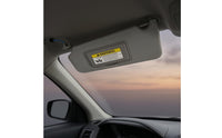 Gray Left Driver Side Sun Visor Plug and Play Driver Side Sun Visor Rectangular