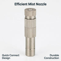 Adjustable Brass Spray Nozzle for, 6mm/8mm Spray Copper for Patio, Greenhouse Nozzle - 6mm Two-Section Nozzle Type 2