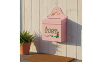 Wall Mount Mailbox Enchanting Design Vintage Wall Mount Mailbox Vintage Design Mail Container Decorative Rose Letterbox