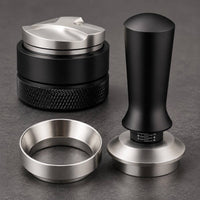 3 Pieces Espresso Distributor Tamper Set Calibrated 51mm Coffee Distributor Set Stainless Steel Espresso Accessories Kit for Home Baristas