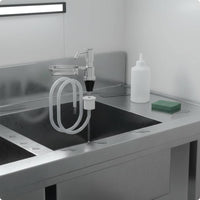 Sink Mounted Soap Dispenser Space Saving Stainless Steel Soap Pump Anti Slip