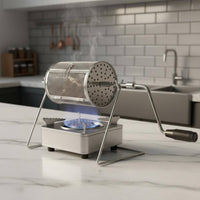 Hand Crank Coffee Roaster Portable Manual Coffee Bean Roaster Stainless Steel