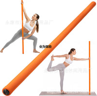Yoga Posture Stick, Stainless Steel, 5-Section 150cm Gray