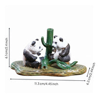 Tea Pet Collectible Zhisha Panda Ornament Desk Display Home Decor