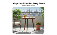 3-Legged Round Side Table Minimalist Design Nightstand Space-Saving for Students