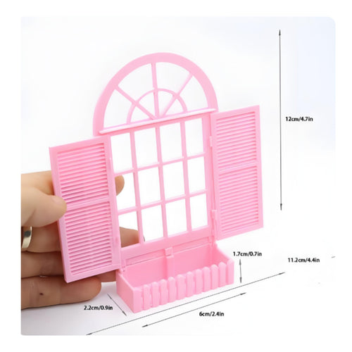 Dollhouse Window Flower Box Photography Prop Hobby Supply for Collectors