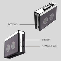 USMEI Bluetooth Cassette Player K66 with Auto Reverse and FM Radio