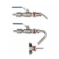 Kettle Valve Kit with Hose Barb Threaded for Homebrewers