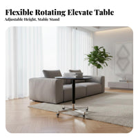 Adjustable Round Pedestal Table Minimalist Design Pedestal Drink Table Movable