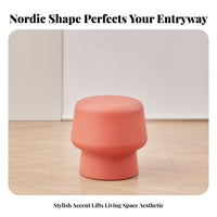 Toadstool Stool Simple Design Shoe Changing Stool Single-Piece Molding