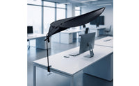 360° Adjustable Sunshade with Clamp Mount Glare-Reducing Clamp-on Desk Canopy Portable Indoor Umbrella with Clamp Sun Shielding for Workspace