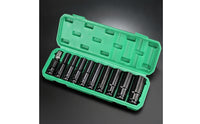 11 Pieces Long-Reach Deep Socket Set Versatile Metric Socket Set Heavy-Duty Tool Long-Wearing for Automotive Repair, Garage