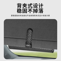 Car Sunglasses Clip Holder with Carbon Fiber Pattern, Multi-functional Organizer for Visor