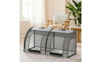 Pets Travel Dog Crates with Waste Tray Breathable Foldable Dog Crates Secure Car Kennel for Camping