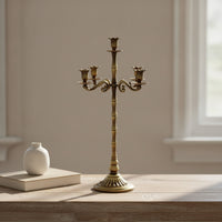 Metal Candelabra Antique Candelabrum Decorative Candle Holder Gothic for Weddings, Mantels