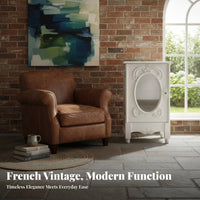 Carved Bedside Cabinet French Vintage design Nightstand Elegant Design for Adults