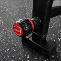 Deadlift Jack, Barbell Jack for Loading and Unloading Weight Plates, Portable Steel Weightlifting Jack, Adjustable Shock Absorption