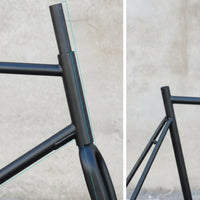 Steel Fixie Frame with Fork Classic Fixed Gear Bike Frameset Minimalist Fixed-Gear Cycle Frame Lightweight for City Riders