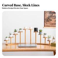 Tabletop Plant Stand Multi-Tier Design Display Rack Natural Aesthetic