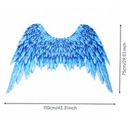 Angel wing with Elastic Shoulder Straps Wearable Costume Appendages with Elastic Shoulder Straps Easy to Wear Angel Wing Accessory for Halloween