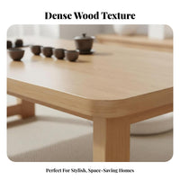 Collapsible Oval Table Foldable Design Oval Coffee Table Space-Saving