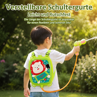 Water Gun with Backpack Tank, Large Water Gun for 4-6 Years Old, 30x25x5.5cm Backpack for Summer and Garden