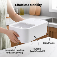 Rice Storage Container, Flour Cereal Storage Bin, Kitchen Grain Storage, Modern Kitchen Rice Storage - Image 5
