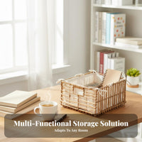 Woven Sundry Holder Handmade Desktop Sundry carrier Rustic aesthetic for Professionals