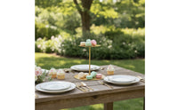 2-Tier Cake Stand Lightweight Tiered Dessert Stand Modern for Weddings, Bakers