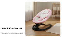 Automatic Swing Electric Rocking Cradle Multi-Speed Adjustable Electric Rocking Bassinet Padded Seat Infant Soother Soothing Sounds for Newborns, Infants, New Parents, Rest Time, Bedside, Home Use, Living Room