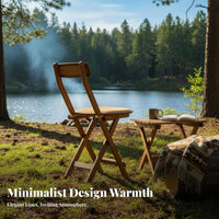 Backless Cross-Frame Stool Foldable Design Rattan Top Folding Stool
