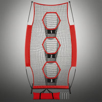 Football Throwing Net with Target Pockets Easy Setup Football Throwing Net with Carry Bag Heavy-Duty   for Coaches, outdoor