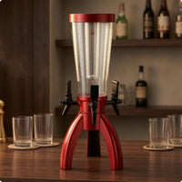 Three Beer Dispenser Cylindrical Beer Pourer Creamy Foam Drink Appliance