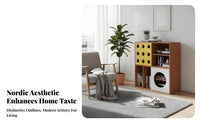 Nordic design aesthetic mist-likeShaped bookshelf Space-Saving Multi-Tier Shelving unit distinctive Design Storage Cabinet sturdyDuty for Apartment Dwellers, Book Lovers, homeowners, Bedroom, Living Room