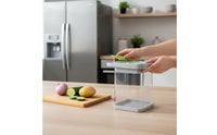 Interchangeable Blades Manual Vegetable Cutter Set Easy to Use Vegetable Chopper with Container Safe Hand Protector Multi-Blade Food Dicer