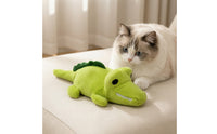 Electronic Cat Toy Automatic Crocodile Cat Toy Obstacle-Avoiding Rechargeable for Cats