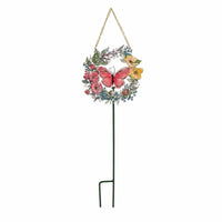 Hanging Garden Stake Pointed Insert Outdoor Decor Painted Iron Style